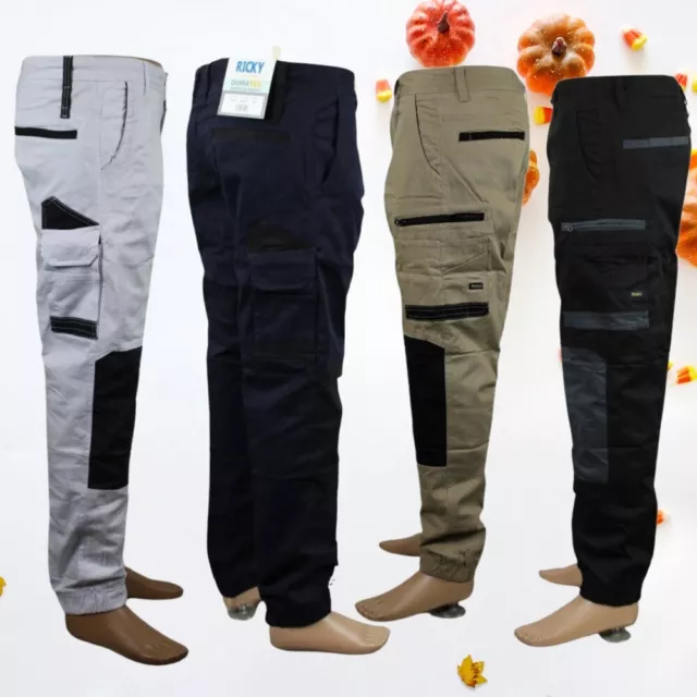 Men Slim Cut 95%cotton 5%elastane Stretch Fabric Work Pant |Work cargo pants