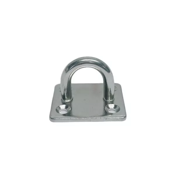 Marine Grade Stainless Steel Square Pad Eye 5/16" Boat Deck Hardware | PACK 1 |