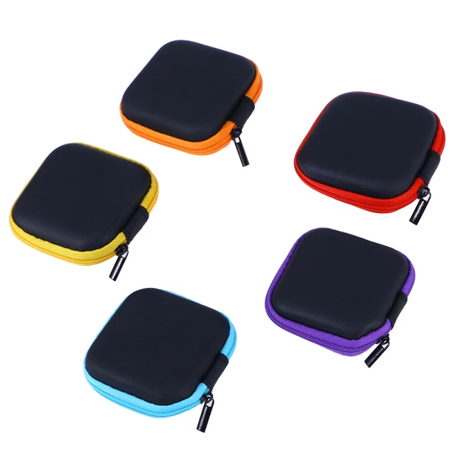 TRAVEL WIRELESS HEADPHONE Earbuds Carrying Pouch Earphone Case £4.66