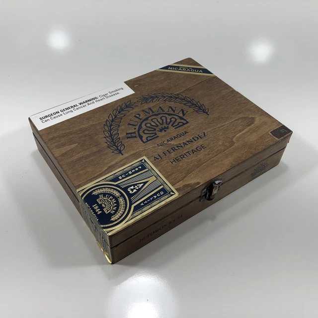 H Upmann Heritage Toro Empty Wooden Cigar Box 9.25x7.25x2