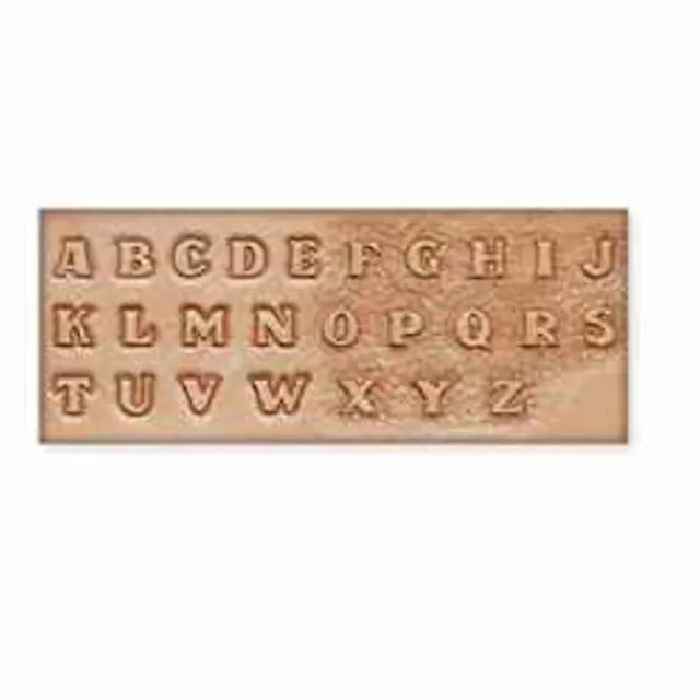 Craftaid Plastic 1/2" Alphabet Template 72690-00 by Tandy Leather