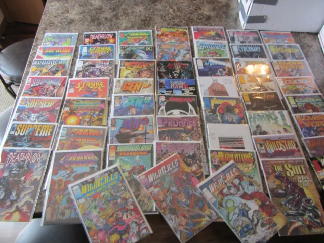 (54) Image comics collection superhero lot "V" Supreme Srtyke Force Gen 13 Wild