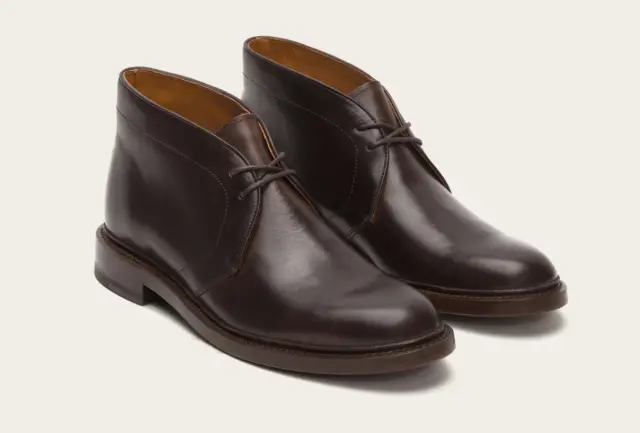 Frye Jones Chocolate Brown Leather Chukka Boots N1333 Men's Size 9 M