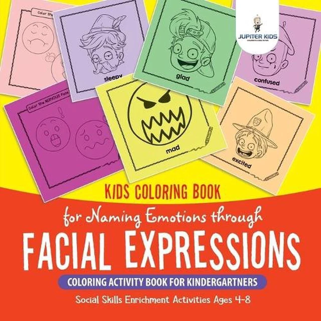 KIDS COLORING BOOK for Naming Emotions through Facial Expressions ...