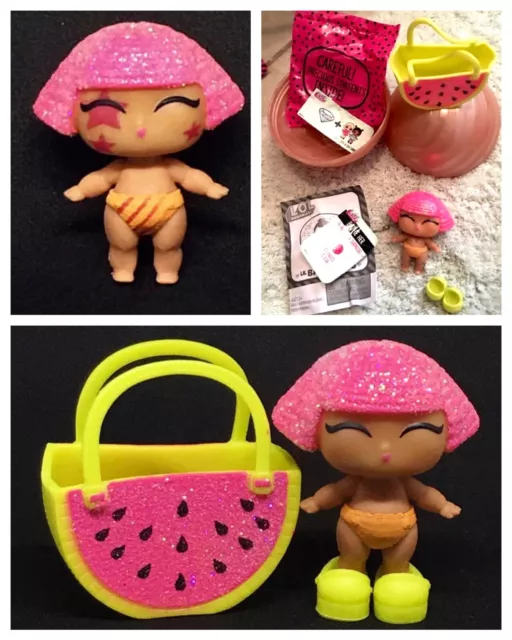 LOL Surprise Doll Lil Glitter Queen Series2 Gold Ball Lil Sis Complete Authentic