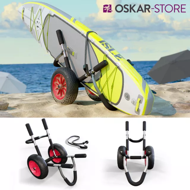 Chariot pour SUP Stand Up Paddle Oskar, paddle, planche de surf, transport, char