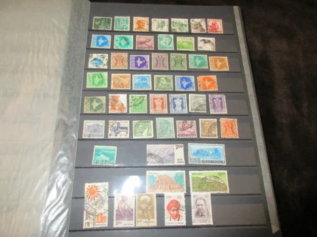 (Lot 114) 50 verschiedene Briefmarken Indien, gestempelt