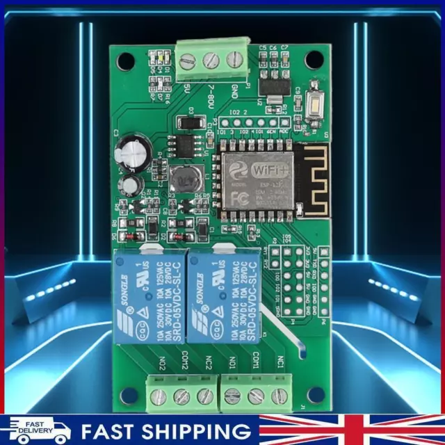 ~ ESP8266 WIFI Switch Controller Board Relay Board Dual Channel Based on Arduino