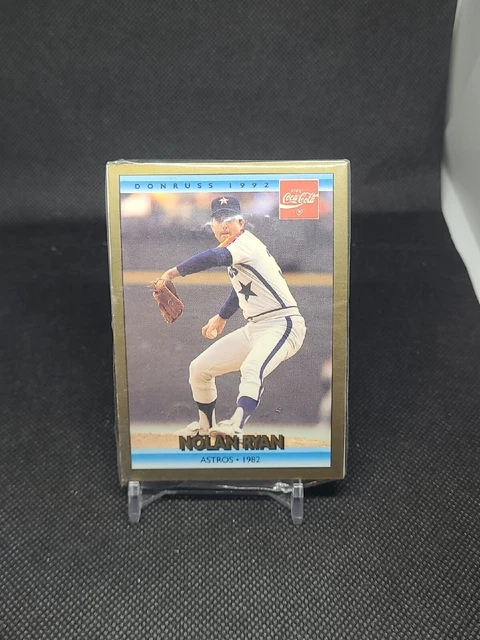 1992 Donruss Coca-Cola Coke NOLAN RYAN Astros 1982 #16 HOF - Sealed (2)