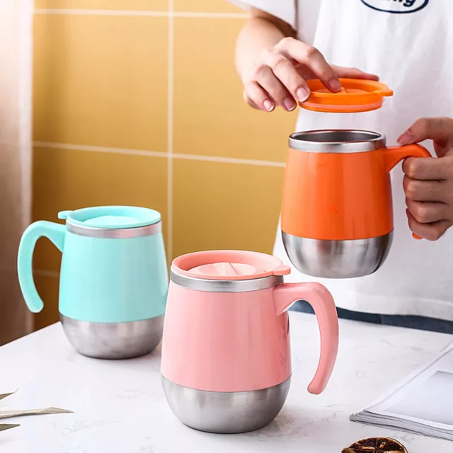 Insulated Coffee Mug Vacuum Travel Cup Thermal Stainless Steel Flask Reusable AU