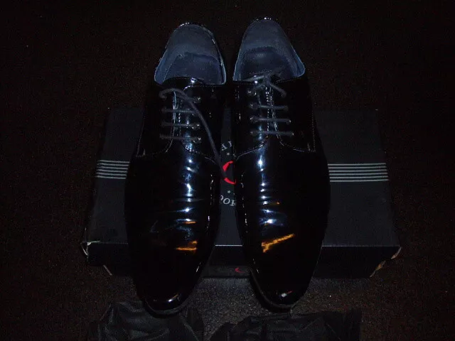 Goor Toe Cap Oxford Black Shoes  Master Debonair