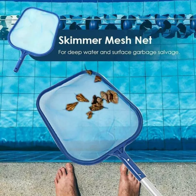 Professional Leaf Rake Mesh Frame Net Skimmer Cleaner Swimming Pool Cleaner