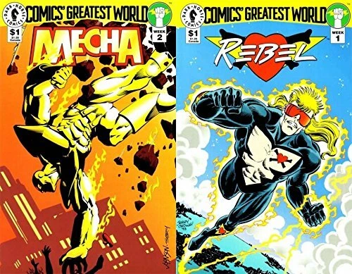 Comics Greatest World Mecha & Rebel (1993) Dark Horse Comics - 2 Comics