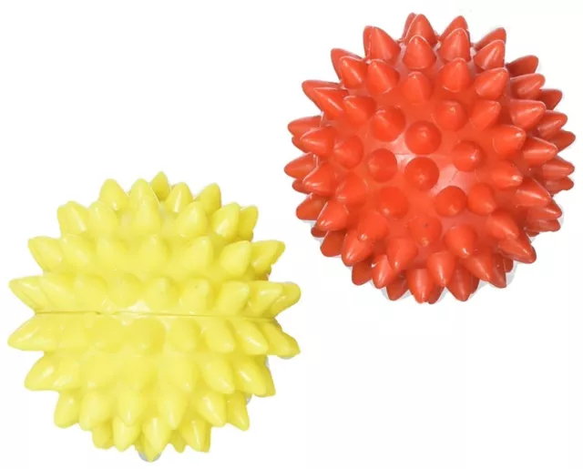 Acupressure Massager Energy Ball SHARP Pointed for Hand/Foot Acupressure Set 2Pc