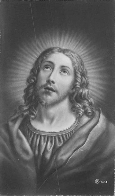 OLD nice  rare Holy cards from 1950"H7856" Holy jesus