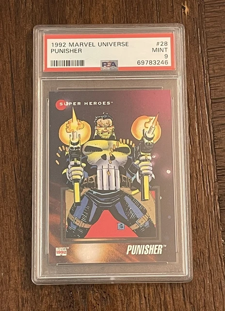 1992 Marvel Universe Punisher #28 PSA 9 Mint