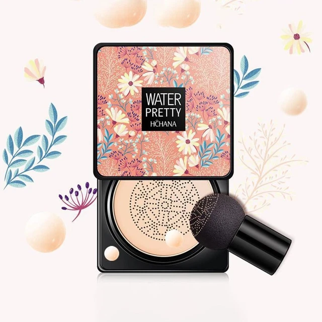 Face Makeup With Mushroom Puff Sponge Air Cushion BB Cream Foundation