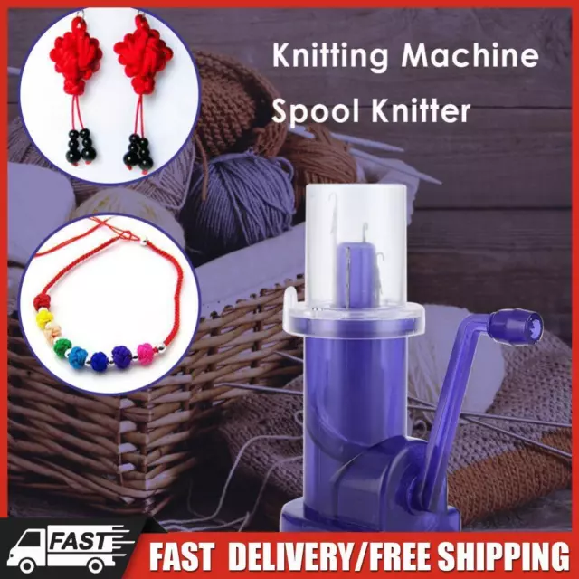 Hand-Operated Easy Weaver Knitter Household Mini Sewing Knitting Mill Machine DE