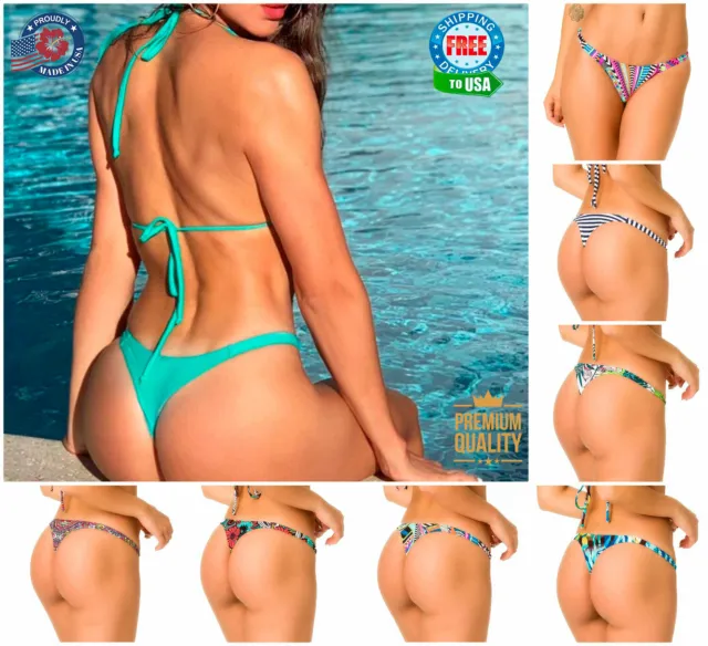 Coqueta TEENY Thong Bikini Swimsuit Women's Sexy Mini Swimwear Bottom NEW PRINTS