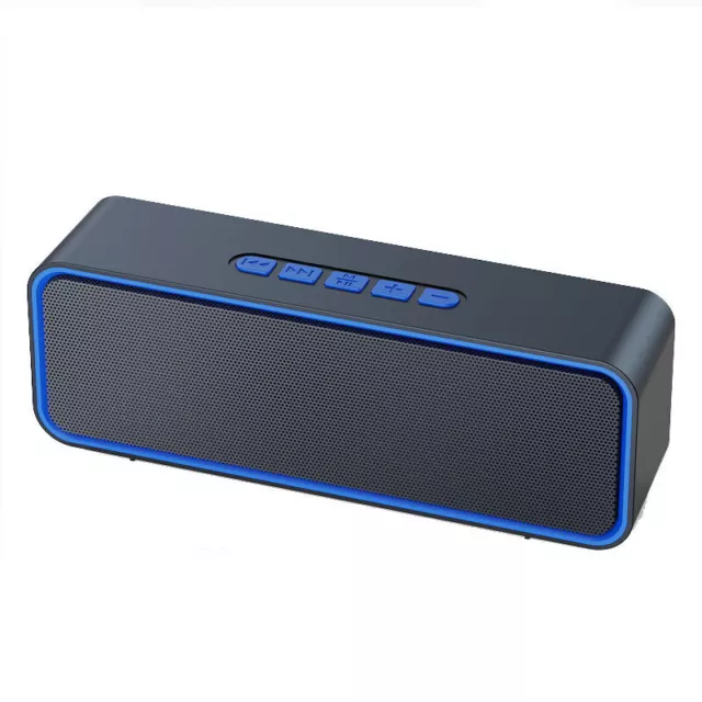 Portable Bluetooth Speaker with 10W Loud Stereo Sound 30H Play 66ft Range Black