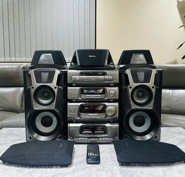 Technics Stack TECHNICS SA-EH600 HIFI Separates Stereo Stack System Speakers & Remote ...