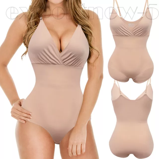 WOMEN'S BODYSUIT BUILT-IN bra Shapewear Tummy Control Full Body Shaper  Underwear £17.79 - PicClick UK