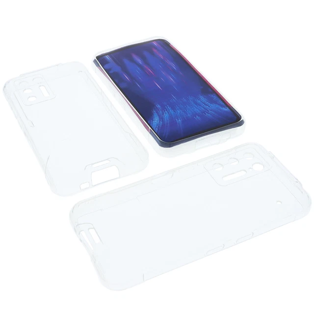 CXKJ Custodia per Doogee S98 (6.30 pollice) + [2 Pezzi] Pellicola Vetro Temperato,Trasparente Cover Morbido Silicone Custodie TPU Ultra Cover,per S98 Antiurto Case - JS20