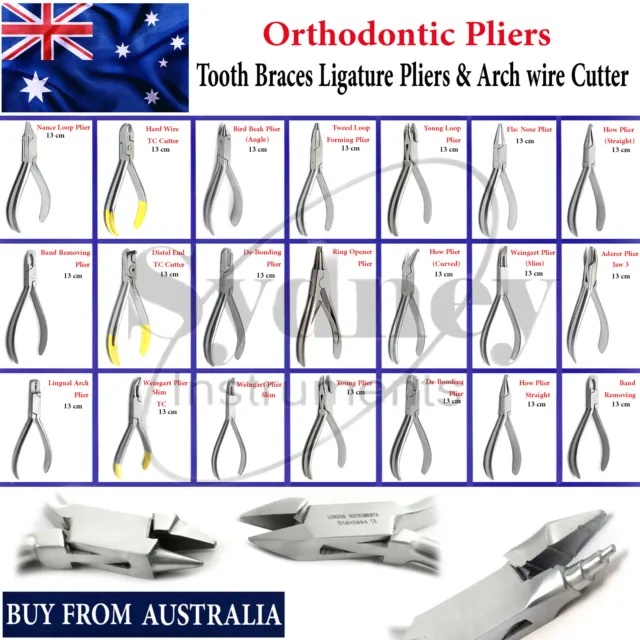 Dental Ortho Tooth Braces Archwire Loop Forming Orthodontic Wire Bending Pliers