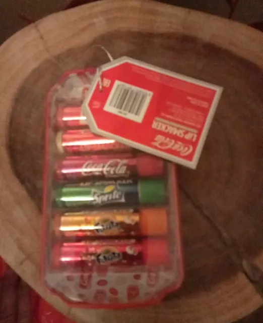 New Lip Smacker Coca Cola Tin Box - 6 Pieces 3