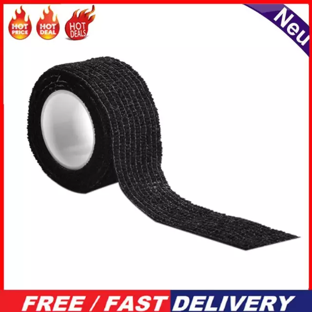 2m Tattoo Grip Elastic Tapes Band Accessories Wraps Tapes Waterproof(Black)