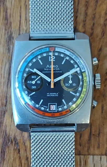 Vintage Aero Neuchatel Swiss Made Mens automatic skeleton watch spectacular  READ – IBBY