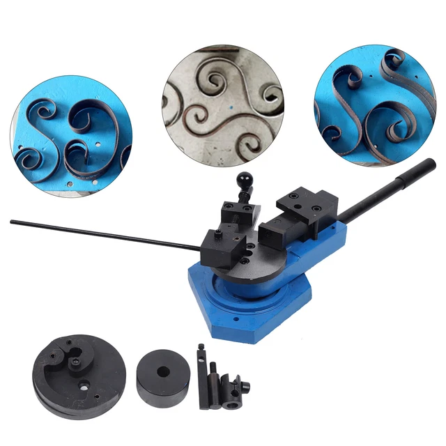 Bender Flat Round Square Angle Bar Bending Machine Metal Scroll Bender Tool USA
