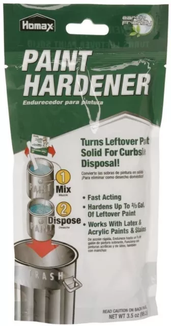 Homax 3535 3 Pack Waste-Away Paint Hardener, 3.5-Ounce