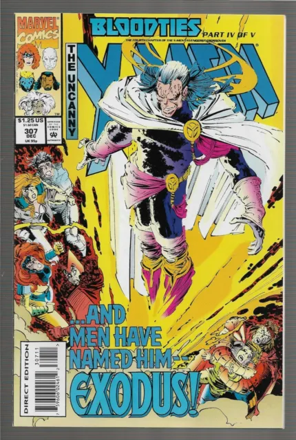 UNCANNY X-MEN #307 (Dec 1993) Bloodties Part 4 (of 5) Avengers NM 9.4