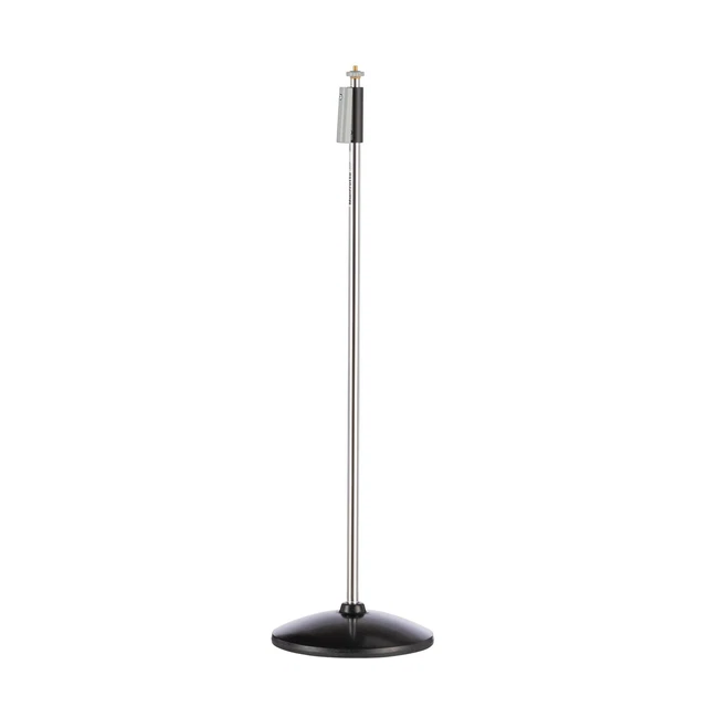 Trípode micrófono Manfrotto cromo plata