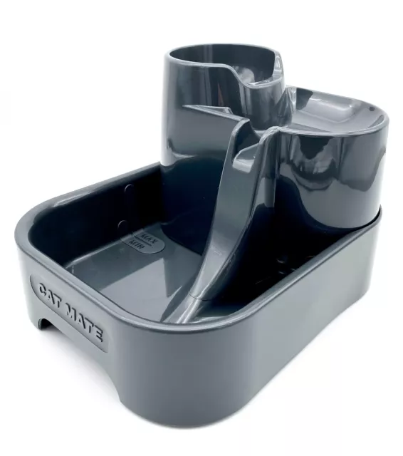 Cat Mate 2Ltr Pet Drinking Water Fountain, for Cats and Small Dogs - Dark Grey