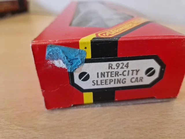 Auto Coach Train OO GAUGE HORNBY R924 Inter-city Sleeping Car Coach Blue & Grey R/N 2510 ...