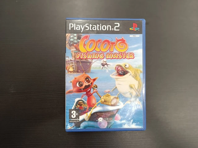 Pack PlayStation 2 Avec Canne à Pêche - Jeu Cocoto Fishing Master + Manette - Neuf Scellé