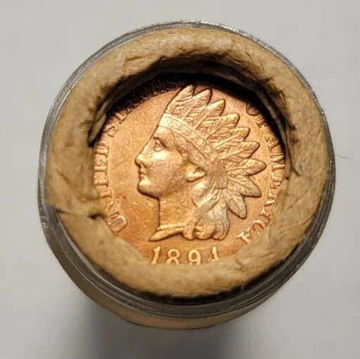 PENNY ROLL WHEAT UNSEARCHED Old Estate .Indian Head Cents , Old Vintage Coin ,