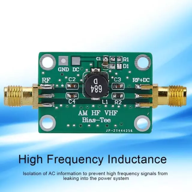 Wideband Bias Tee 25k-100MHz For HAM Radio RTL SDR LNA Low Noise Amplifier