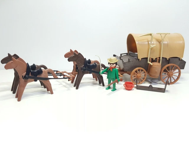 PLAYMOBIL 3243 DILIGENCIA Antiguo Oeste Western Carreta Carro - Main Image