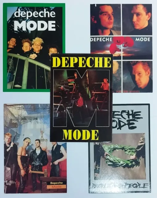 Depeche Mode Lot Of 5 Rare Postcards