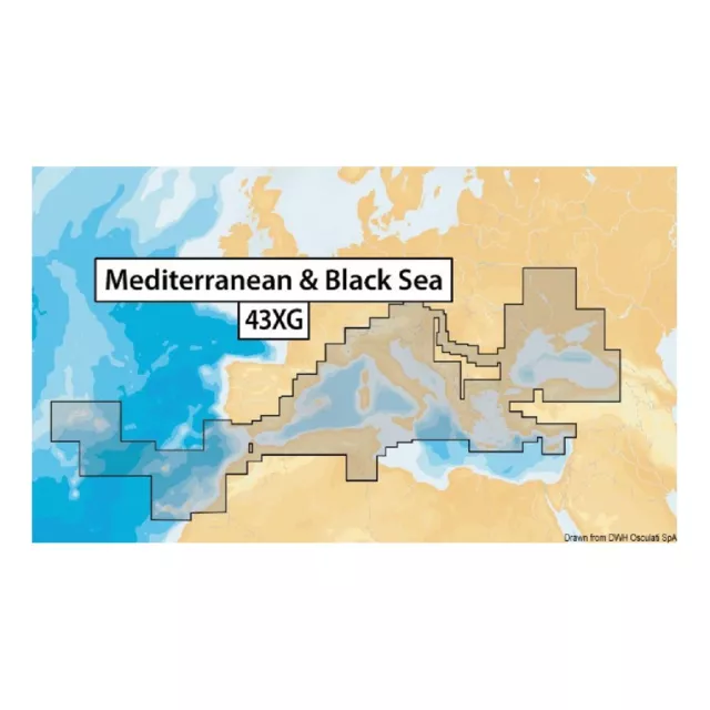 Navionics Cartografia Navionics XL9-43XG NAVIONICS+ Mediterraneo, Mar Nero, Cana