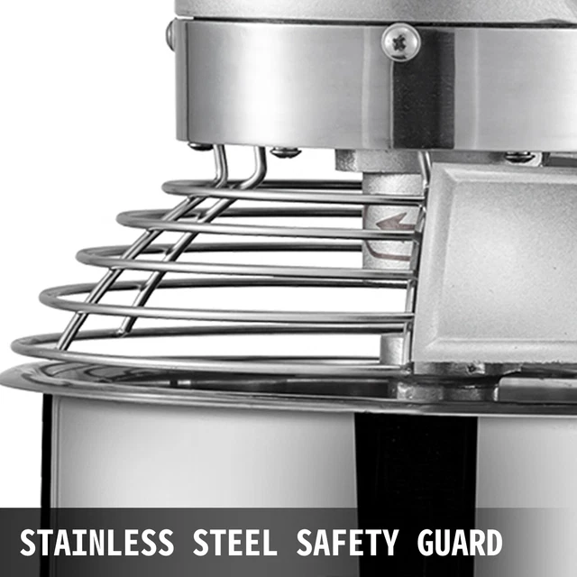 30Qt Electric Food Stand Mixer Dough Mixer Mixing tool 3 Speed Stainless Steel 5