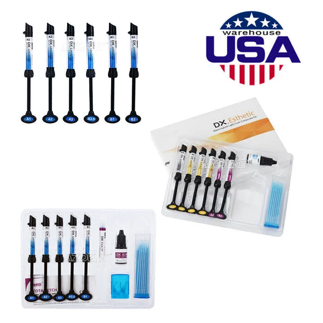 DENTAL UNIVERSAL LIGHT Cure Hybrid Composite Resin Etching Adhesive Kit