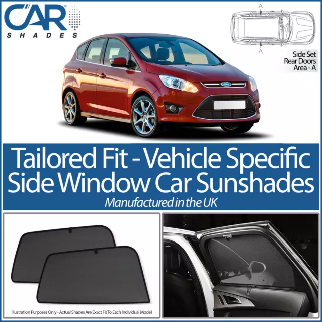 Ford C-Max 5 Door 2011> Car Shades Uk Tailored Uv Side Window Sun Blinds