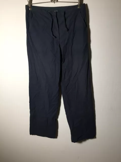 sergio tacchini Basic Lab Womens Navy Blue Drawstring Pants Size 10 W29 Inch