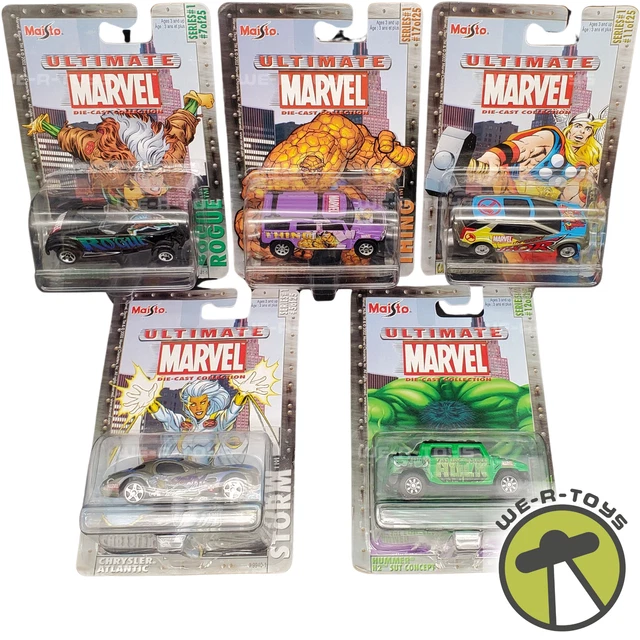 MARVEL MAISTO ULTIMATE Die-Cast Collection Series #1 Lot of 5 Cars 2002 ...