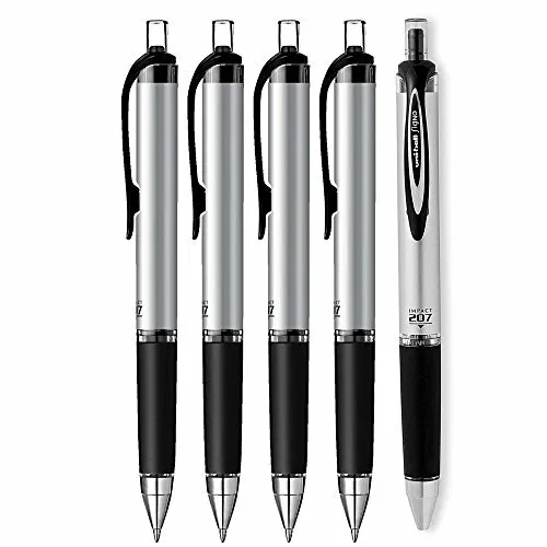 Uni-ball Impact RT Retractable Bold Point Gel Pens, 5 Black Ink Pen (65870)
