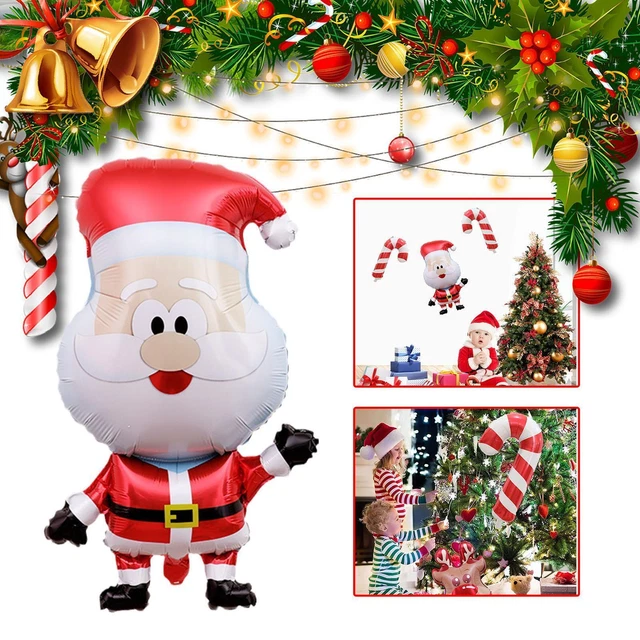 Christmas Balloon Aluminum Foil Santa Claus Snowman Decor UK 2022 Xmas Y1F5